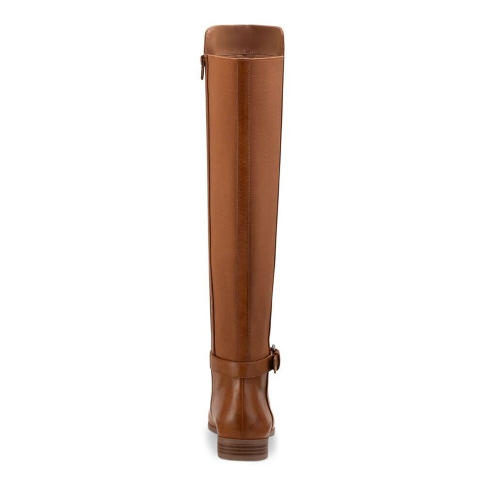 STYLE & COMPANY Womens Tan Brown Buckled Strap Kimmball Riding Boot 7.5 M - Picture 2 of 4
